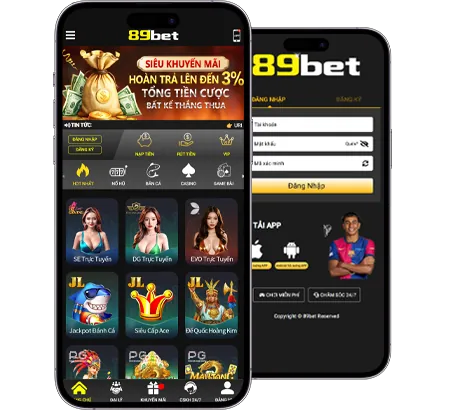 Hình ảnh đa dạng trò chơi tài xỉu và các trò chơi casino khác trên một ứng dụng, minh họa sự phong phú về lựa chọn.